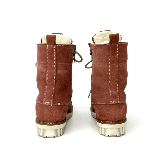 Overland Bree Wool-Lined Suede Ankle Boots Women's Euro Size 37 = US 6.5-7 EUC - Picture 6 of 16